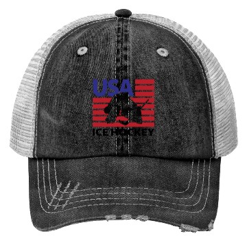 Discover Usa Ice Hockey Trucker Hats