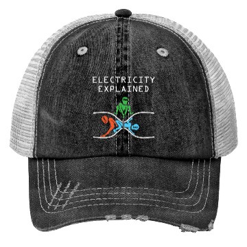 Discover Electronic Physics Science Teacher Proton Neutron Trucker Hats