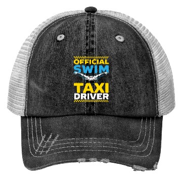 Discover Official Swim Taxi Driver Taxi Taxicab Cab Driver Trucker Hats