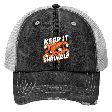 Discover Keep It Shrimple Shrimp Seafood Lover Trucker Hats