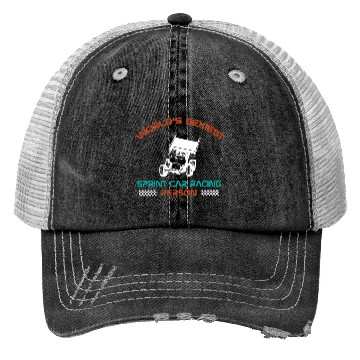 Discover Sprint Car Racing, sprint car, dirt track racers Trucker Hats