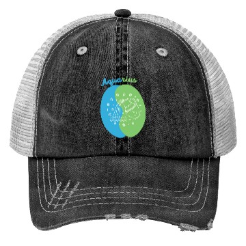 Discover Aquarius: Embrace Your Unique Vision with Minimali Trucker Hats