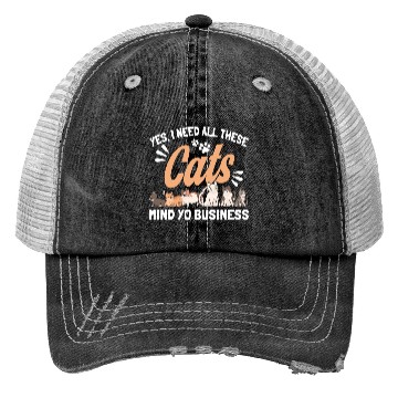 Discover I Need All These Cats Cat Owner Cats Trucker Hats