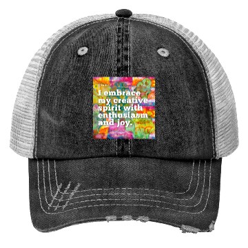 Discover i embrace my creative spirit Trucker Hats