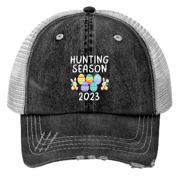 Discover Hunting Season Egg Hunt Eggs Funny Easter Day 2023 Trucker Hats