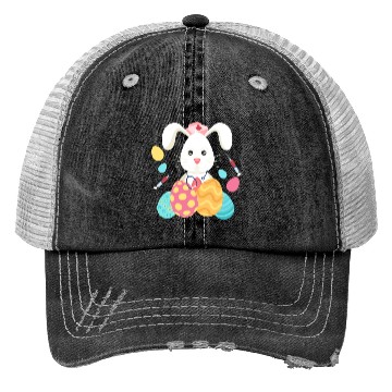 Discover Easter Medical Bunny Eggs Nursing Rabbit Trucker Hats