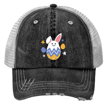 Discover Easter Rabbit Egg Easter Holiday Bunny Trucker Hats