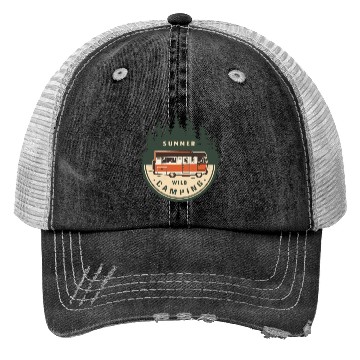 Discover SUMMER WILD CAMPING Trucker Hats