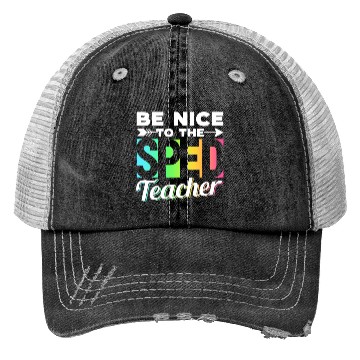 Discover Be Nice To The Sped Teacher Special Education Cute Trucker Hats