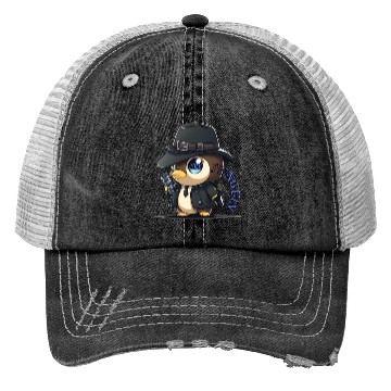 Discover Spy Penguin Trucker Hats