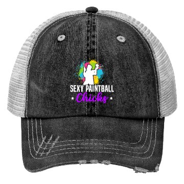 Discover Paintball Paint Gun Paintball Player Paintballer Trucker Hats