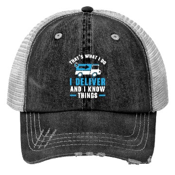Discover Postal Worker Mail Lady Delivery Mail Escort Trucker Hats