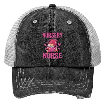 Discover Cute Newborn Nursery Nurse Gnome Trucker Hats