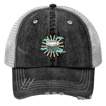 Discover Bongo Drum Freedom Is Loud Music Lover Trucker Hats