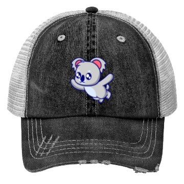Discover Cute koala cartoon illustration Trucker Hats