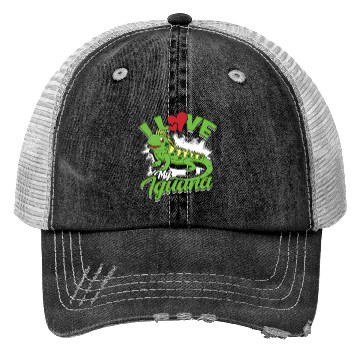Discover I Love My Iguana - Reptile Trucker Hats
