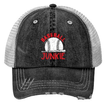 Discover Baseball Junkie Baseball Player Baseball Coach Trucker Hats