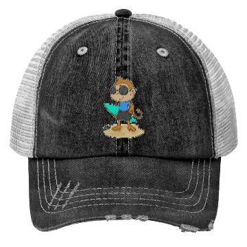 Discover Monkey Surfer Surfboard Trucker Hats