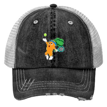 Discover Carrot At Tennis With Tennis Racket Trucker Hats
