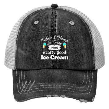 Discover I Love Ice Cream Sweet Design Trucker Hats