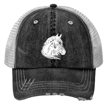Discover Mares Horse Portrait With Beautiful Mane Trucker Hats