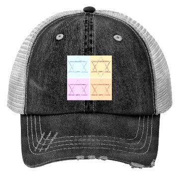 Discover Star of David Design Trucker Hats