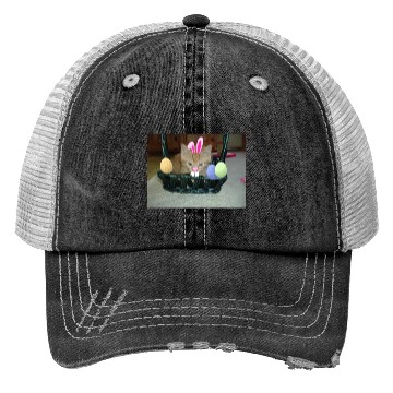 Discover Festive Bunny Easter Cat Design Trucker Hats