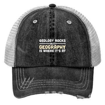 Discover Geography Gift Geographer Teacher Student Trucker Hats