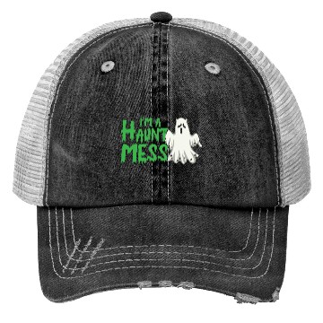 Discover Halloween Paranormal Ghost Hunters Horror Fans Trucker Hats