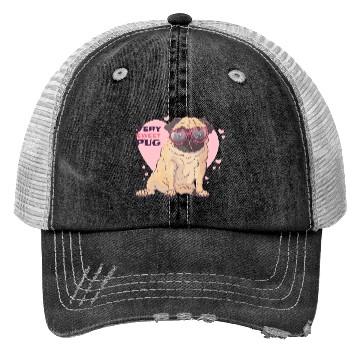 Discover Very Sweet Pug Trucker Hats