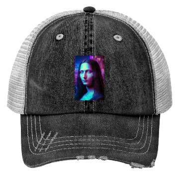 Discover Mona lisa in future Trucker Hats