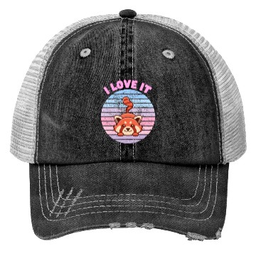 Discover i love it red pandas Trucker Hats