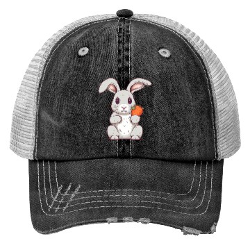 Discover Cute Little Bunny Glasses Rabbit Kids Easter Day Trucker Hats