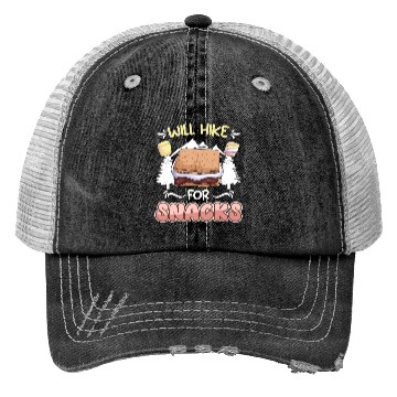 Discover Wanderlust Climber funny Mountain Hiking Snack Trucker Hats