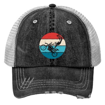 Discover Freestyle Motorcyclist Retro Trucker Hats