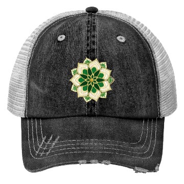 Discover green mandala for islamic holidays Trucker Hats