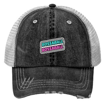 Discover Bossaball Sports Typography Trucker Hats