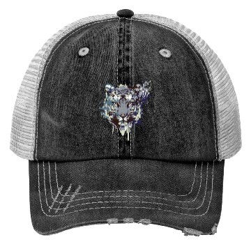 Discover Tiger head artwork design Trucker Hats