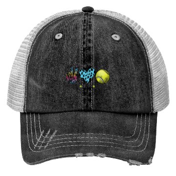 Discover Peace Love Tennis 2 Trucker Hats