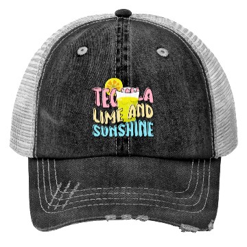 Discover Tequila Lime and Sunshine, summer is coming Trucker Hats
