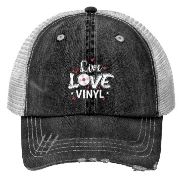 Discover Live Love Vinyl Record Music Phonogram Trucker Hats