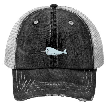 Discover Procrastinating Narwhal Lover Aquatic Animals Trucker Hats
