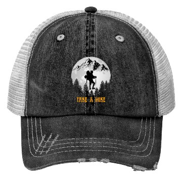 Discover Take a Hike Wanderlust Hiking Trucker Hats