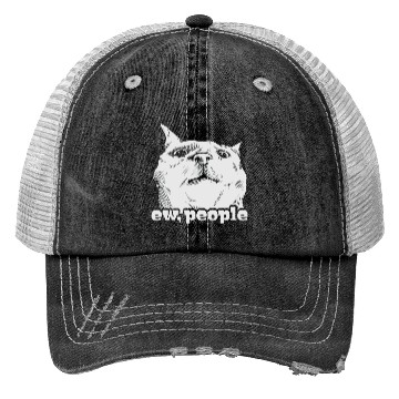 Discover Funny Cat Ew People Trucker Hats