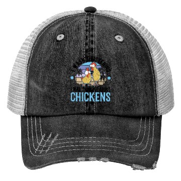 Discover Chickens Chicken Farm Farmer Trucker Hats