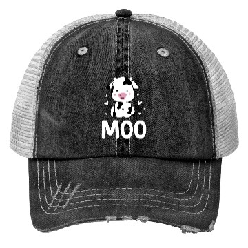 Discover Moo Cow Lover Famer Cattle Ranch Dairy Farming Trucker Hats