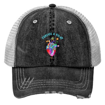 Discover Forever A Kid At Heart Trucker Hats