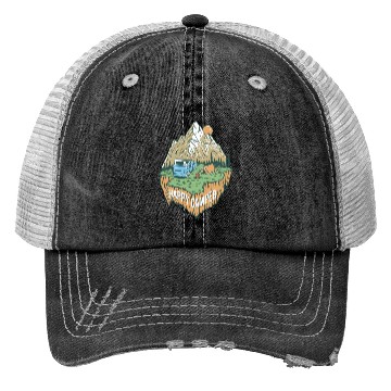Discover Happy Camper Explore The Nature Trucker Hats
