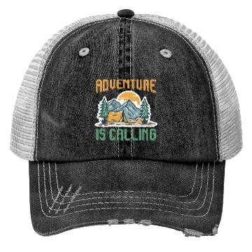 Discover Adventure is calling Mountain lover Hiking Trucker Hats