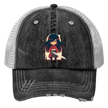 Discover Girl Samurai Trucker Hats